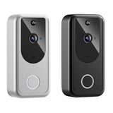 2xSmart Video Doorbell Wireless Intercom Two Way Audio Cloud Storage Silver