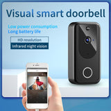 2xSmart Video Doorbell Wireless Intercom Two Way Audio Cloud Storage Silver