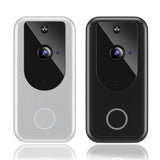 2xSmart Video Doorbell Wireless Intercom Two Way Audio Cloud Storage Silver