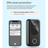 2xSmart Video Doorbell Wireless Intercom Two Way Audio Cloud Storage Silver