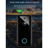 2xSmart Video Doorbell Wireless Intercom Two Way Audio Cloud Storage Silver