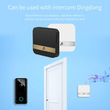 2xSmart Video Doorbell Wireless Intercom Two Way Audio Cloud Storage Silver