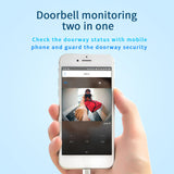 2xSmart Video Doorbell Wireless Intercom Two Way Audio Cloud Storage Silver