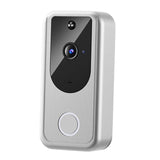 2xSmart Video Doorbell Wireless Intercom Two Way Audio Cloud Storage Silver