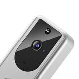 2xSmart Video Doorbell Wireless Intercom Two Way Audio Cloud Storage Silver
