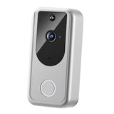 2xSmart Video Doorbell Wireless Intercom Two Way Audio Cloud Storage Silver