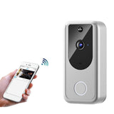 2xSmart Video Doorbell Wireless Intercom Two Way Audio Cloud Storage Silver
