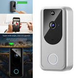 2xSmart Video Doorbell Wireless Intercom Two Way Audio Cloud Storage Silver