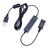 Maxbell Headset Quick Disconnect Qd Connector Cable to USB