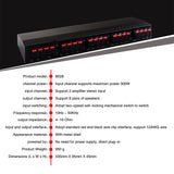 Maxbell 2 in 8 Out Power Amplifier Selector Switch 300W Speaker for Home Theater