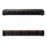 Maxbell 1 in 8 Out Power Amplifier Selector Loudspeaker 8-Channel for Stereo Audio