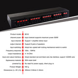 Maxbell 1 in 8 Out Power Amplifier Selector Loudspeaker 8-Channel for Stereo Audio