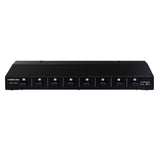 Maxbell 1 in 8 Out Power Amplifier Selector Loudspeaker 8-Channel for Stereo Audio