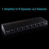 Maxbell 1 in 8 Out Power Amplifier Selector Loudspeaker 8-Channel for Stereo Audio