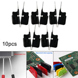 Maxbell Sdk08 Micro IC Clamp Chip Foot Clip Testing Clamp for Electronic Testing Black