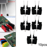 Maxbell Sdk08 Micro IC Clamp Chip Foot Clip Testing Clamp for Electronic Testing Black
