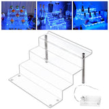 Maxbell 4 Tier Cupcake Riser Display Shelf Large Collection for Figures Birthday