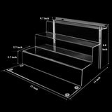 Maxbell 4 Tier Cupcake Riser Display Shelf Large Collection for Figures Birthday