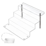 Maxbell 4 Tier Cupcake Riser Display Shelf Large Collection for Figures Birthday