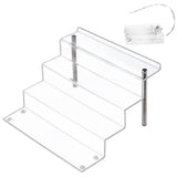 Maxbell 4 Tier Cupcake Riser Display Shelf Large Collection for Figures Birthday