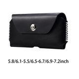 Maxbell Universal PU Cell Phone Belt Pouch Waist Bag Ourdoor Black 5.8 6.1 Inch