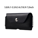 Maxbell Universal PU Cell Phone Belt Pouch Waist Bag Ourdoor Black 5.8 6.1 Inch