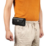 Maxbell Universal PU Cell Phone Belt Pouch Waist Bag Ourdoor Black 5.8 6.1 Inch