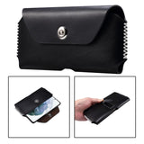 Maxbell Universal PU Cell Phone Belt Pouch Waist Bag Ourdoor Black 5.8 6.1 Inch