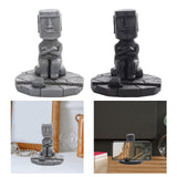 Maxbell Maxbell Easter Island Statue Mobile Phone Holder for Fish Tank Desk Home Office Grey