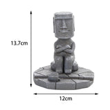 Maxbell Maxbell Easter Island Statue Mobile Phone Holder for Fish Tank Desk Home Office Grey