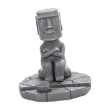 Maxbell Maxbell Easter Island Statue Mobile Phone Holder for Fish Tank Desk Home Office Grey