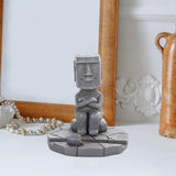 Maxbell Maxbell Easter Island Statue Mobile Phone Holder for Fish Tank Desk Home Office Grey