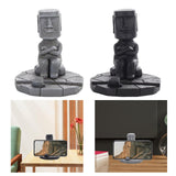 Maxbell Maxbell Easter Island Statue Mobile Phone Holder for Fish Tank Desk Home Office Grey