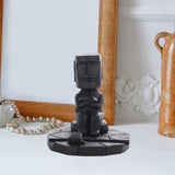Maxbell Maxbell Easter Island Statue Mobile Phone Holder for Fish Tank Desk Home Office Black