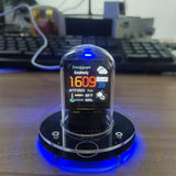 Maxbell Maxbell Nixie Tube Clock Alarm Clock RGB Digital Clock for Rooms and Desks Kid Adult Bitcoin Price