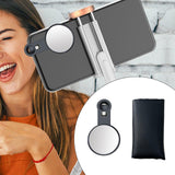 Maxbell Maxbell Phone Reflection Clip Compact Selfie Device Portable Selfie Reflector Mirror Black