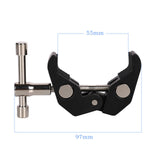 Maxbell Maxbell Camera Clamp Mount Universal Arm Clamp for DSLR Camera Desk Rods Fence 97mm