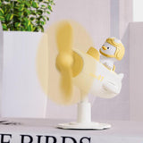 Maxbell Maxbell Astronaut Duck Portable Fan Funny Compact Small Table Fan for Indoor Outdoor Yellow