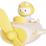 Maxbell Maxbell Astronaut Duck Portable Fan Funny Compact Small Table Fan for Indoor Outdoor Yellow