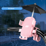 Maxbell Motorcycle Phone Holder Handlebar Cellphone Holder for Mountain Bike Scooter pink