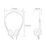 Maxbell Maxbell Retro Style Headphone Practical Photo Props for Running Walking Take A Plane Black