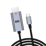 Maxbell Maxbell USB C to HDMI 2.1 Cable High Speeds Plug and Play 8K60Hz for Laptop PC Tablet