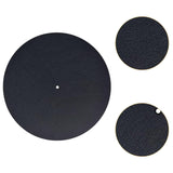 Maxbell Turntable Platter Mat 12inch Phonograph Mat Record Player Mat Record Players Black