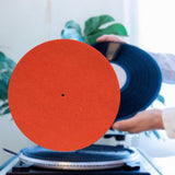 Maxbell Turntable Platter Mat 12inch Phonograph Mat Record Player Mat Record Players Orange