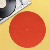 Maxbell Turntable Platter Mat 12inch Phonograph Mat Record Player Mat Record Players Orange