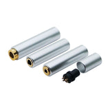 Maxbell 3 in 1 Audio Jack Connector 4.4 Balanced Female Stereo Jack Adapter Connector Silver