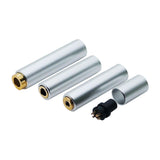 Maxbell 3 in 1 Audio Jack Connector 4.4 Balanced Female Stereo Jack Adapter Connector Silver