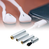 Maxbell 3 in 1 Audio Jack Connector 4.4 Balanced Female Stereo Jack Adapter Connector Silver