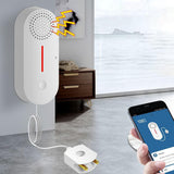 Maxbell Maxbell WiFi Water Leakage Sensor Alarm Washer Dual Alerts Smart Water Leak Detector
