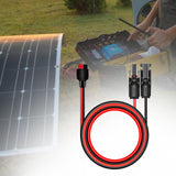 Maxbell Solar Panel Connector Power Station Solar Generator Parts Red and Black Wire 100cm